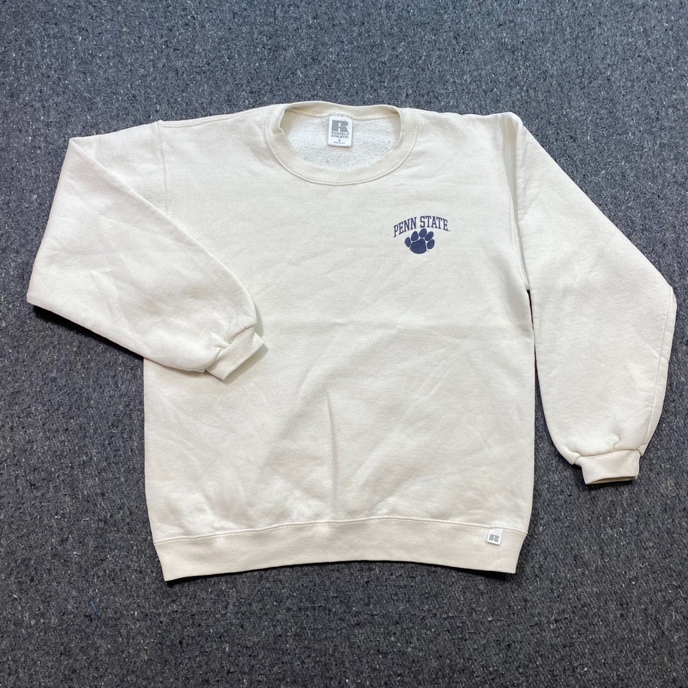 Russell Athletic Penn State Sweatshirt Sz S Mens White 90s Skater Made in USA